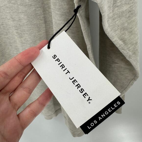 NWT Spirit Jersey Tan Saint Sinner Graphic Pullover Sweatshirt Size Medium - Picture 7 of 10